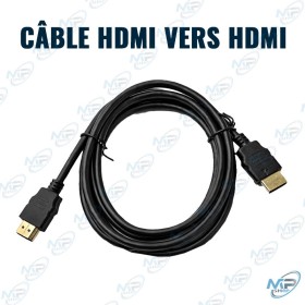 🔌 Câble HDMI vers HDMI Haute Vitesse – Câble HDMI Standard Compatible TV, PC, Console