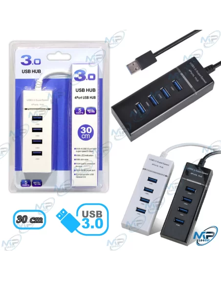 HUB 4 PORTS USB 3.0 - 30CM -