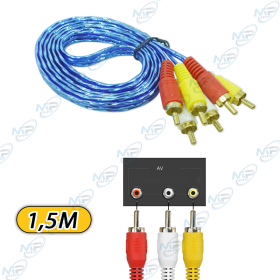 copy of copy of Câble RCA Audio Vidéo 3 Jack vers 3 RCA – 1.5m