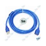 🔌 Câble Extension USB 2.0 5m Blindé Bleu – Rallonge USB Haute Vitesse Mâle/Femelle