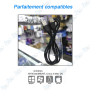 🔌 Câble USB 2.0 Mâle vers Mâle 1m – Cordon USB Haute Vitesse pour Connexion PC et Périphériques